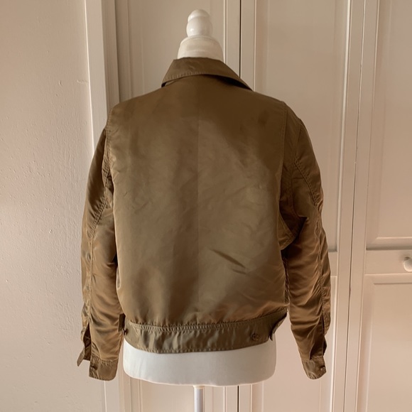 Faconnable Olive Green Bomber Jacket - size medium - Picture 8 of 10